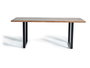 GINER Y COLOMER Mesa de comedor de madera de acacia natural y patas de metal